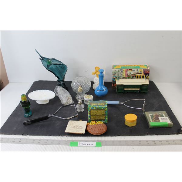 Avon Perfume Bottles and Assorted Items