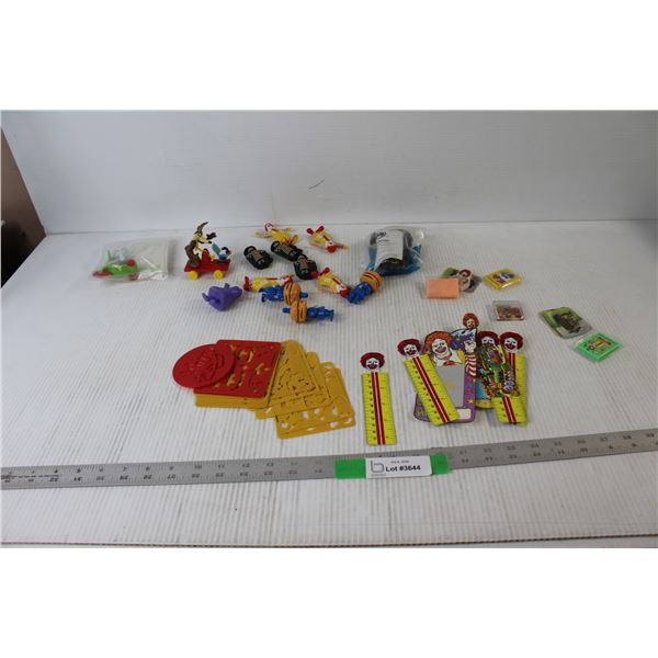 Assorted McDonalds Collectables Toys