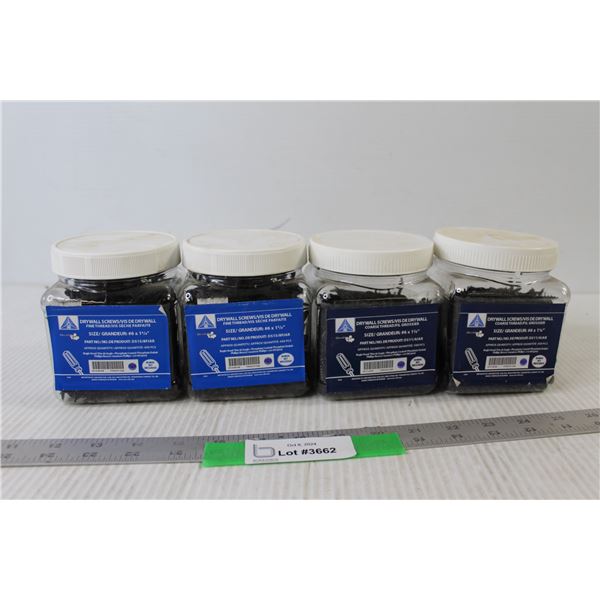(2) Packs of Drywall Screws 1 5/8", (2) Packs of Drywall Screws 1 1/4"