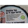 Image 3 : (3) Rolling Of Sheathing Tape For PE Vapor Barrier - Still Sealed 60mm x 55m (Tuck Tape)