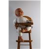 Image 2 : Baby Doll and Wooden High Chair Toys