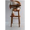 Image 3 : Baby Doll and Wooden High Chair Toys