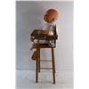 Image 5 : Baby Doll and Wooden High Chair Toys