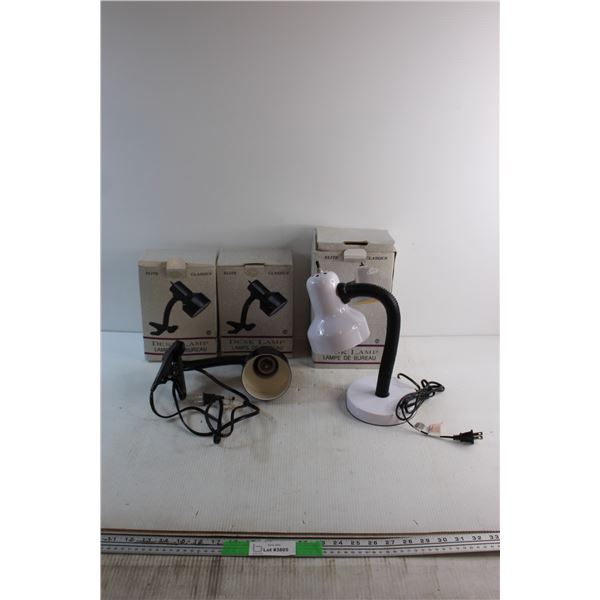 (3) Elite Classics Desk Lamps - As Is