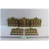 Image 1 : (5) Brass School House Wall Photo Frames