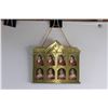 Image 3 : (5) Brass School House Wall Photo Frames