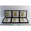 Image 1 : (6) Framed Wall Decorations 8'' x 8''