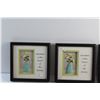Image 2 : (7) Framed Wall Decorations 8'' x 8''