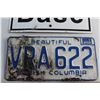 Image 2 : British Columbia (BC) License Plate and '' Base '' Sign 12'' x 6''