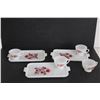 Image 3 : (2) Milk Glass Hostess Sets (1 is Missing a Tray), and (5) Fire King Milk Glass Mugs