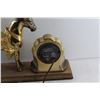 Image 8 : Vintage United Brass Horse Clock - As Is