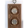 Image 3 : Wooden 3 in 1 Wall Thermometer, Barometer & Humidity Meter and Vintage Motorola Clock - As Is