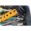 Image 5 : Tool Box with Assorted Tools - Screwdrivers, Wrenches & Measuring Tape
