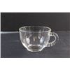 Image 12 : Federal Glass "Homestead" Snack Sets (8) Plates and (10) Tea Cups