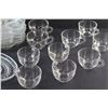 Image 2 : Federal Glass "Homestead" Snack Sets (8) Plates and (10) Tea Cups