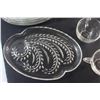 Image 7 : Federal Glass "Homestead" Snack Sets (8) Plates and (10) Tea Cups