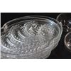 Image 8 : Federal Glass "Homestead" Snack Sets (8) Plates and (10) Tea Cups