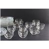 Image 9 : Federal Glass "Homestead" Snack Sets (8) Plates and (10) Tea Cups