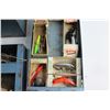 Image 7 : Tool Box with Assorted Fishing Supplies - Lures, Hooks and Misc.