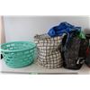 Image 1 : *Laundry Basket, Assorted Shopping bags