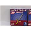 Image 2 : (2) Evolve Inflatable Pool Swords - NIB
