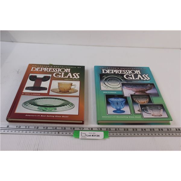 (2) Books: Depression Glass Encyclopedias (12th & 14th Editions)