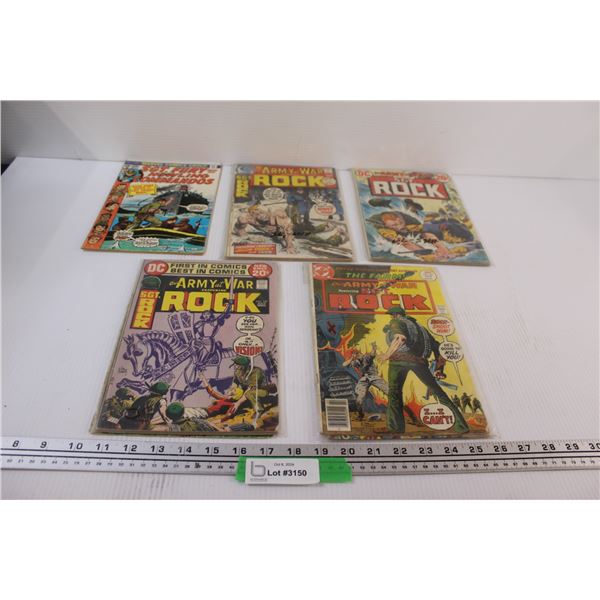 (5) Comicbooks: Army at War, Sgt. Fury