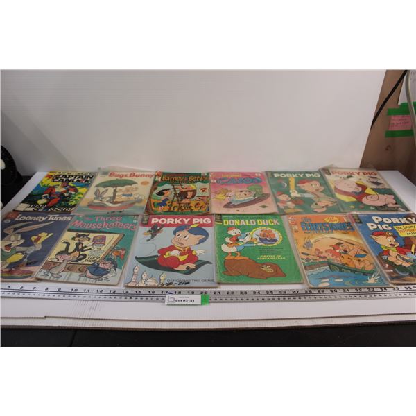 (12) Comicbooks: Captain Canuck, Bugs Bunny, Flintstones, Disney