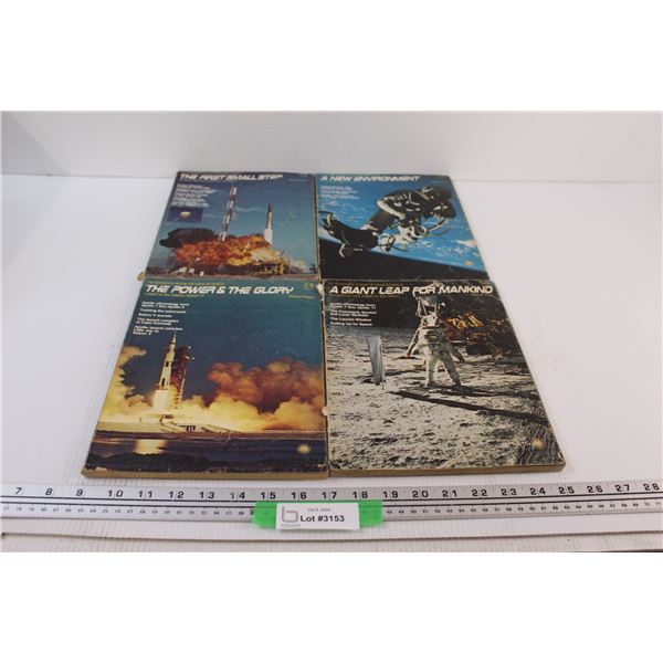 (4) Petersen's Books of Man in Space - Volume 1-4