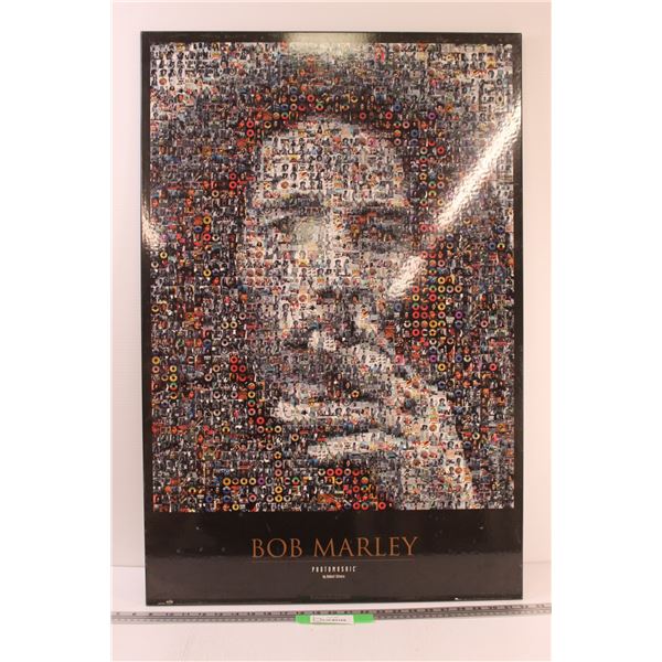 * Bob Marley Picture - Photomosaic by Robert Silvers - 36" x 24"
