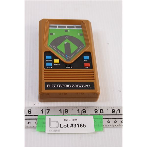 Electronic Baseball Hand Held Game - Powers On