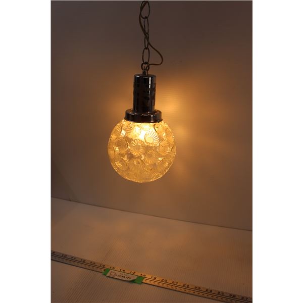 Clear Glass Swag Lamp - Works - 10" x 6"