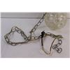 Image 3 : Clear Glass Swag Lamp - Works - 10" x 6"