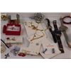 Image 4 : Costume Jewelry Lot: Watches, Necklaces, Bracelets, Earrings, Misc.