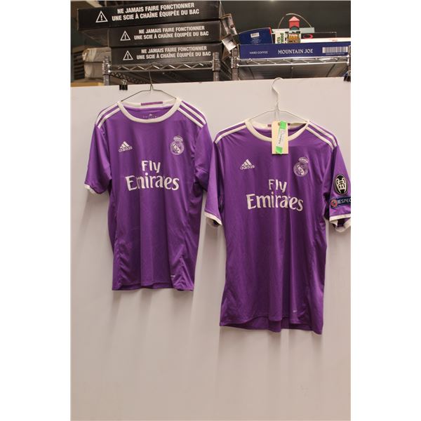 * Adidas Fly Emirates & FC Barcelona Jerseys - Size XL and S