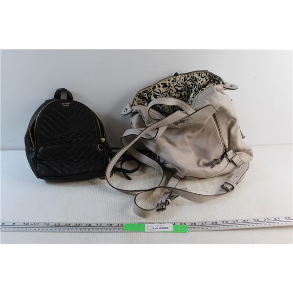 Victoria's Secret Miniature Backpack and Faux Leather Backpack