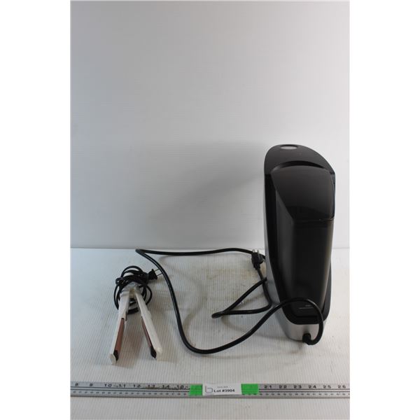Conair Hair Straightener and Waterlogic Water Purifier - As Is