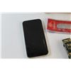 Image 3 : Mario Sign, iPhone 11 - As Is, JBL & Misc. Portable Speakers, Bread Knife and Assorted Items