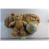 *Plush Bear, Soccer Ball and Giraffe Floor Mat