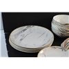 Image 4 : 12 pc Plates & Bowls Set and Kitchen Towels