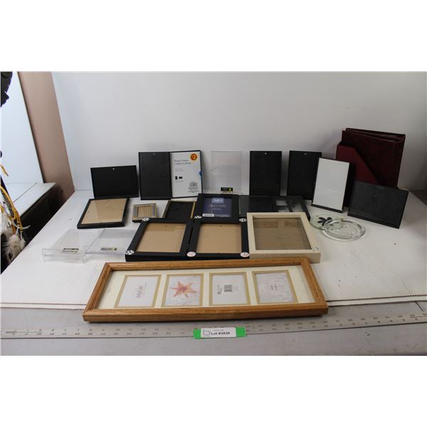 Assorted Picture Frames and Photo Books