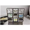 Image 4 : (3) Ice Cube Trays, Cutting Board, (2) Glasses, Candle Holder, Assorted Kitchen Ware