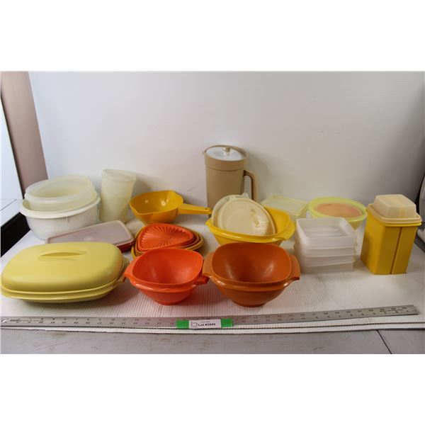 * Assorted Tupperware Containers, Pitcher, and Strainer