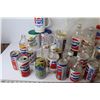 Image 4 : Lot of Empty Pepsi Containers (glass-plastic-tin) & Cups