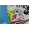 Image 5 : Stickers - (2) Flashlights - Book (Call Me Indian) - Jewel Organizer in Box - Inflatable Beachball -