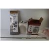 Floor Heater (powers on - as is) - Fabric Storage Rack in Box (unknow completion)