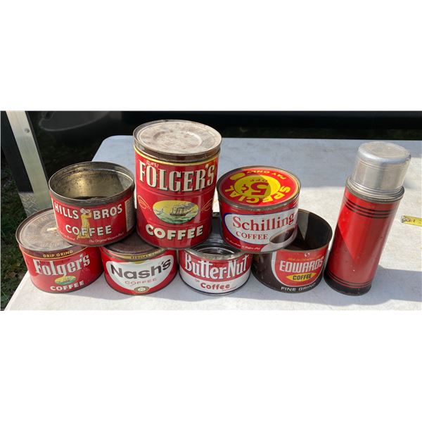 VINTAGE COFFEE CANS