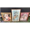 Image 1 : VINTAGE VICTORIAN ERA ART IN LOVELY FRAMES