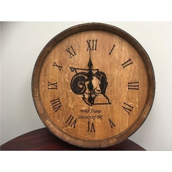 Custom Whisky Barrel Clock