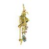 Image 6 : Vintage 18k Gold Ruby Enamel Flower Mother Bird Feeding Babies on Branch Brooch